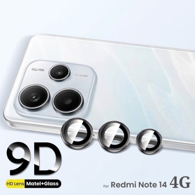 Picture of For Xiaomi Redmi Note 14 4G Camera Protector Ring Aluminium and Tempered Glass