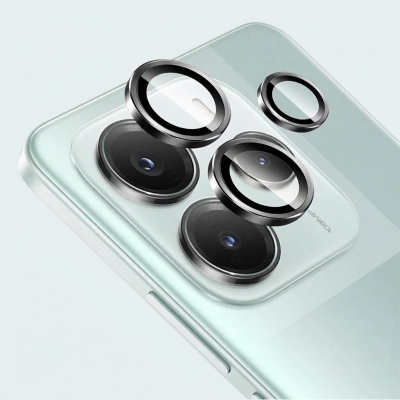 Picture of For Xiaomi Redmi Note 14 5G Camera Protector Ring Aluminium and Tempered Glass