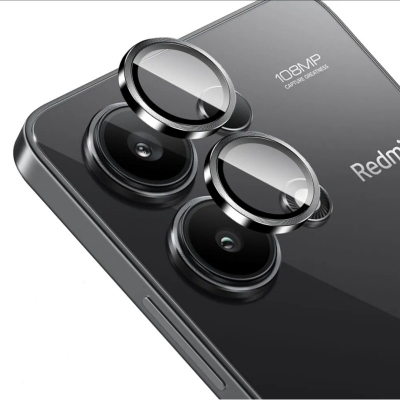 Picture of For Xiaomi Redmi Note 13 4G Camera Protector Ring Aluminium and Tempered Glass