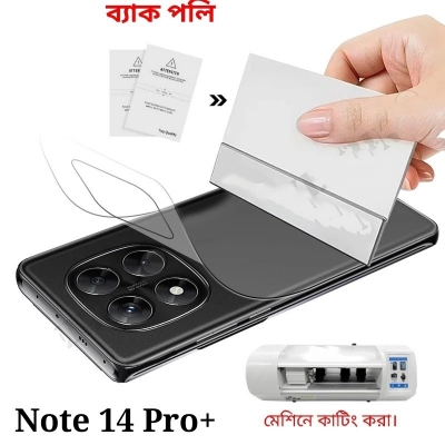 Picture of For Xiaomi Redmi Note 14 Pro Plus 4 Layer Machine Cutting Protector Film Matte/Clear-Matte, Clear