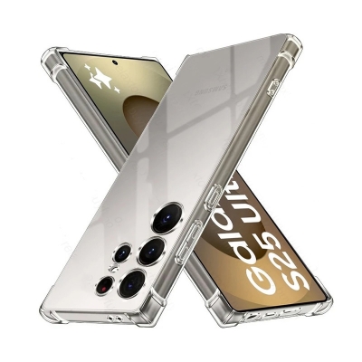 Picture of For Samsung Galaxy S25 Ultra Soft TPU Silicone Airbag Transparent Back Cover Case-Transparent