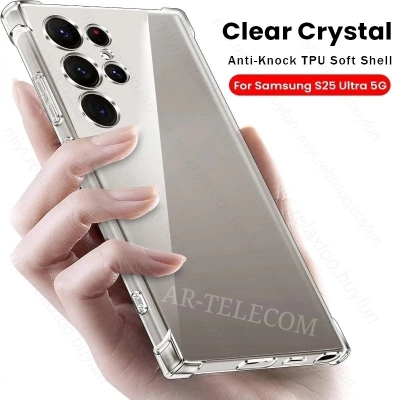 Picture of For Samsung Galaxy S25 Ultra Soft TPU Silicone Airbag Transparent Back Cover Case-Transparent