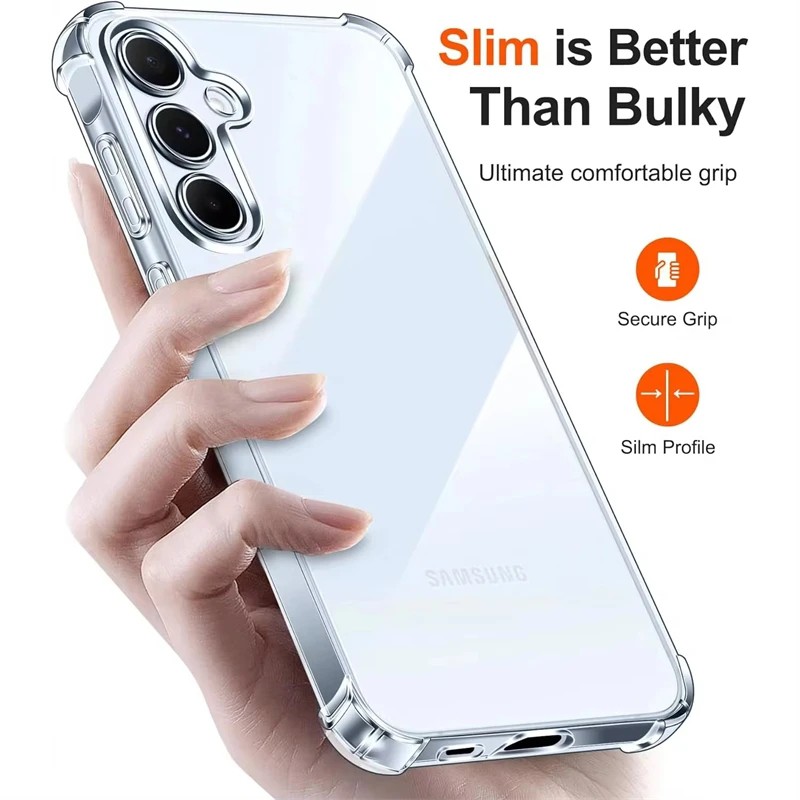 Picture of For Samsung Galaxy S24 FE Soft TPU Silicone Airbag Transparent Back Cover Case-S24 FE