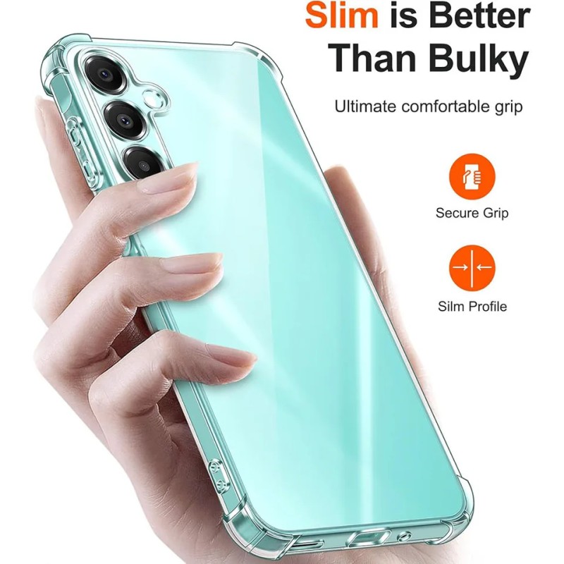 Picture of For Samsung Galaxy A16 Soft TPU Silicone Airbag Transparent Back Cover Case-Transparent