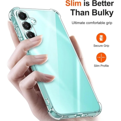 Picture of For Samsung Galaxy A16 Soft TPU Silicone Airbag Transparent Back Cover Case-Transparent