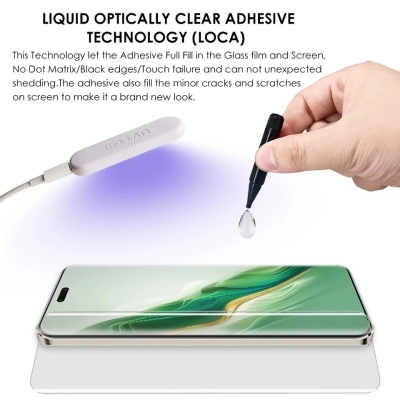 Picture of For Honor 200 Pro High Quality Real Tempered Glass UV Glass Screen Protector-Honor 200 Pro