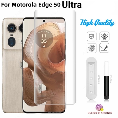 Picture of For Motorola Edge 50 Ultra High Quality Real Tempered UV Glass Screen Protector-Edge 50 Ultra