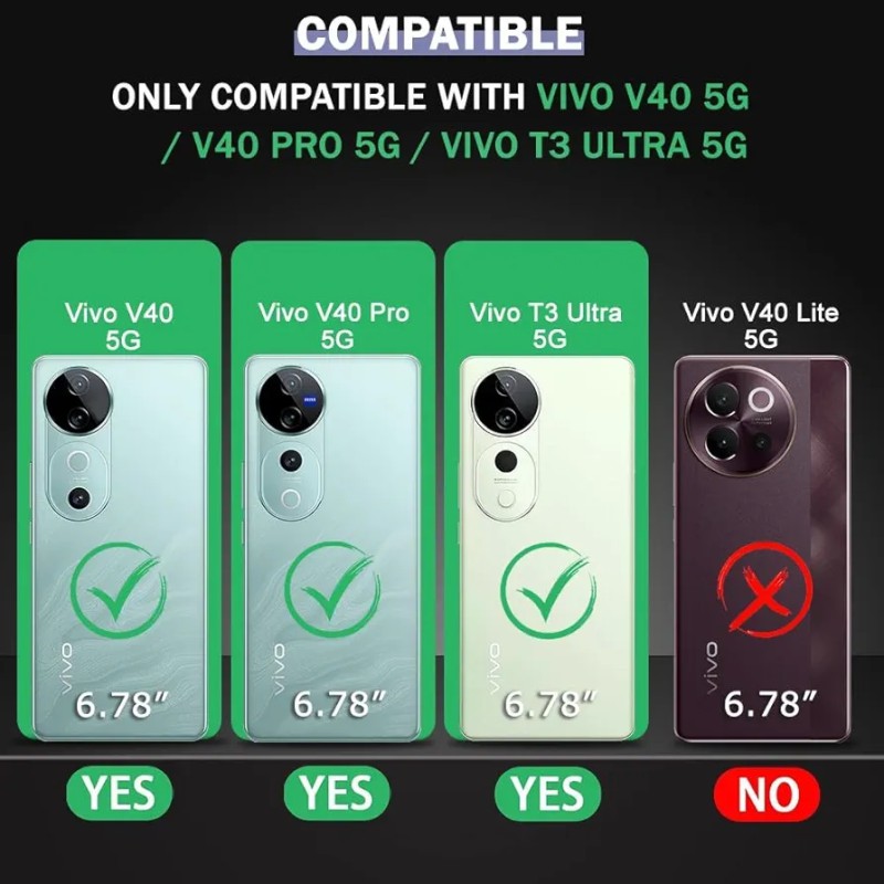 Picture of For vivo V40 and V40 Pro 5G T3 Ultra 5G Soft TPU Silicone Airbag Transparent Back Cover Case-Transparent