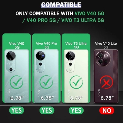 Picture of For vivo V40 and V40 Pro 5G T3 Ultra 5G Soft TPU Silicone Airbag Transparent Back Cover Case-Transparent