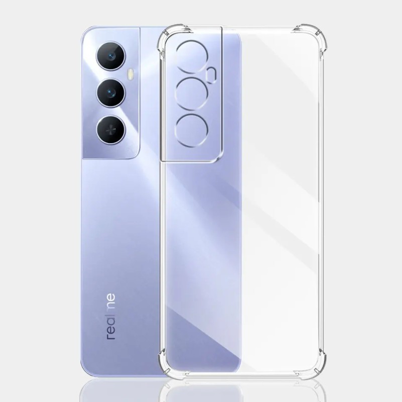 Picture of For Realme C65 4G Global Soft TPU Silicone Airbag Transparent Back Cover Case-Transparent