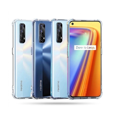 Picture of For Realme 7 Airbag Soft TPU Silicone Transparent Back Cover Case-Transparent