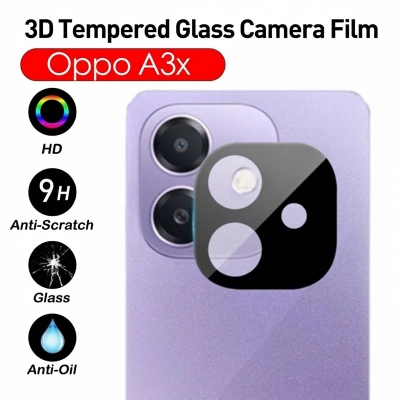 Picture of For Realme 14 Pro / Pro Plus + 3D Tempered Glass Camera Lens Protector (Black Version)-Oppo A3x