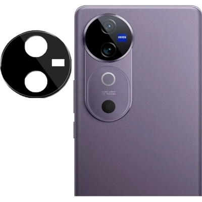 Picture of For vivo V40 / V40 Pro 5G 3D Tempered Glass Camera Lens Protector (Black Version)