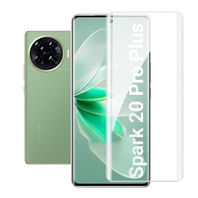 Picture of For Tecno Spark 20 Pro Plus + High Quality Real Tempered Glass UV Glass Screen Protector-Tecno Spark 20 Pro,