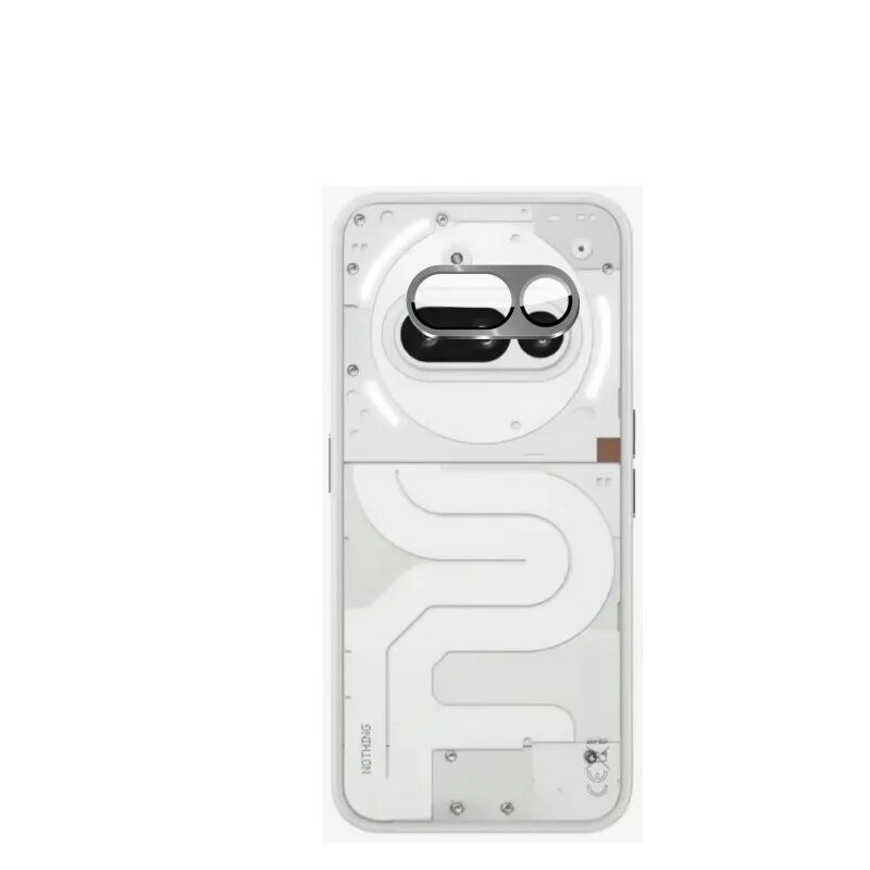 Picture of For Nothing Phone 3A Aluminum Metal Frame And 9H Hardness Tempered Glass Camera Lens Protector