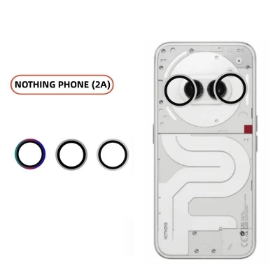 Picture of For Nothing Phone 2A Plus Aluminum Metal Frame And 9H Hardness Tempered Glass Camera Lens Protector