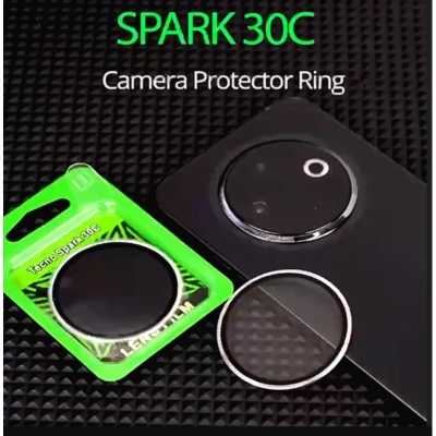 Picture of For Tecno Spark 30C 4G Camera Lens Protector Ring Aluminium and Tempered Glass