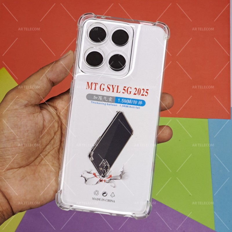 Picture of For Motorola Moto G Stylus 5G (2025) Four Corners Soft TPU Silicone Transparent Back Cover Case-Transparent