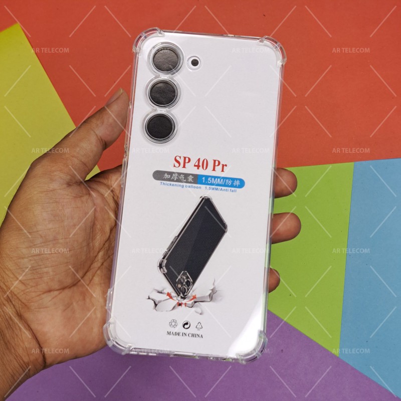 Picture of For Tecno Spark 40 Pro Four Corners Soft TPU Silicone Transparent Back Cover Case-Transparent