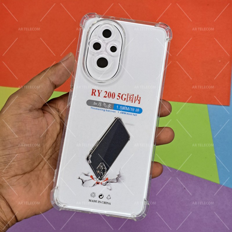 Picture of For Honor 200 Four Corners Soft TPU Silicone Transparent Back Cover Case-Transparent