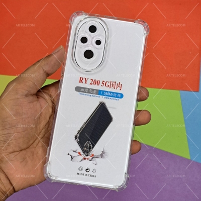 Picture of For Honor 200 Four Corners Soft TPU Silicone Transparent Back Cover Case-Transparent