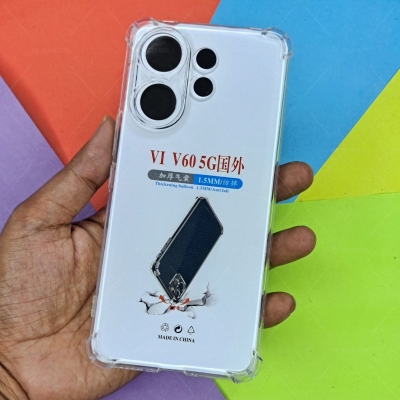 Picture of For vivo V60 5G Four Corners Soft TPU Silicone Transparent Back Cover Case-Transparent