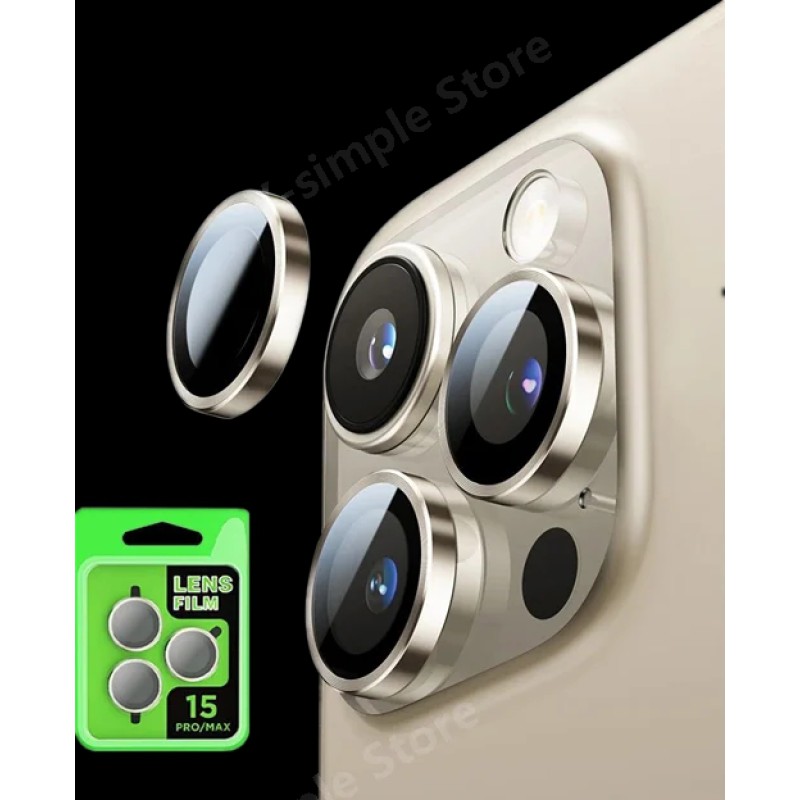 Picture of For Nothing Phone 3 Camera Protector Ring Aluminium and Tempered Glass-black