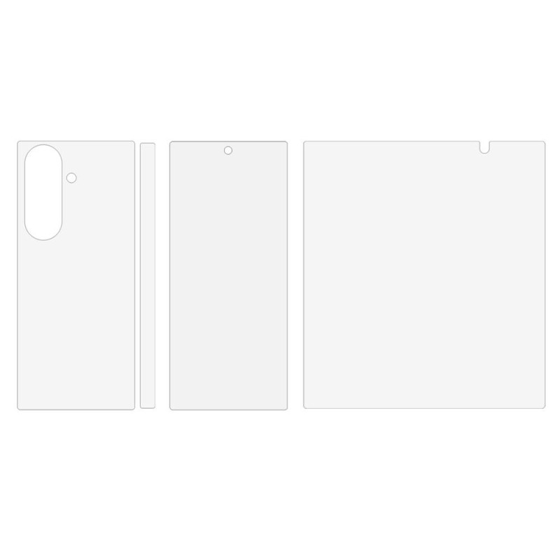 Picture of For Samsung Galaxy Z Fold 7 5G Hydrogel Screen Protector Set, Outside + Inside + Back + Side Soft TPU Film-Galaxy Z Fold7