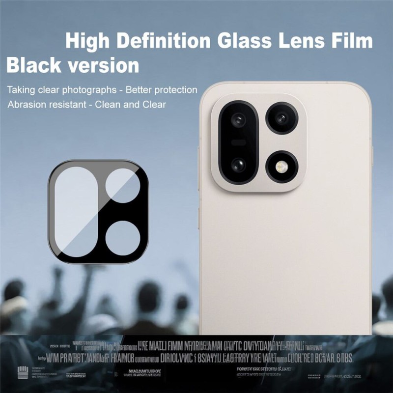 Picture of For OnePlus 15 Full Coverage Camera Lens Protector Glass Black Version-OnePlus 15