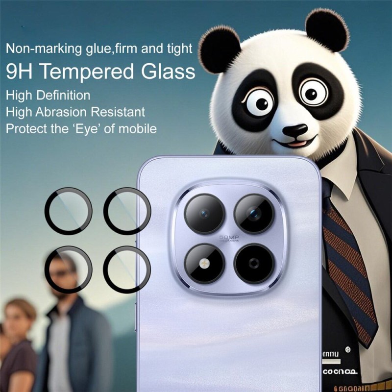 Picture of 1 Set For Xiaomi Redmi Note 15 Pro Plus Tempered Glass Camera Lens aluminium Metal Ring Lens Protector