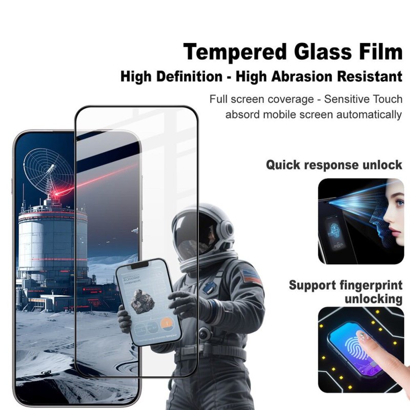 Picture of For vivo X300 Pro 5G Good Quality Real Tempered Glass Screen Protector-Black