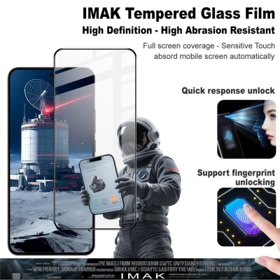 Picture of For Oppo Reno 14F 6.57 inches Good Quality Real Tempered Glass Screen Protector-Black