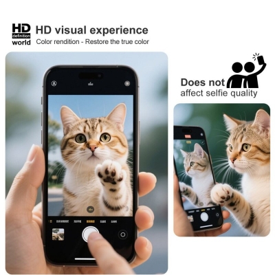 Picture of For Xiaomi Redmi 15 4G (EU) (171mm) / 15 5G (EU) (171mm) Good Quality Real Tempered Glass Screen Protector-Black