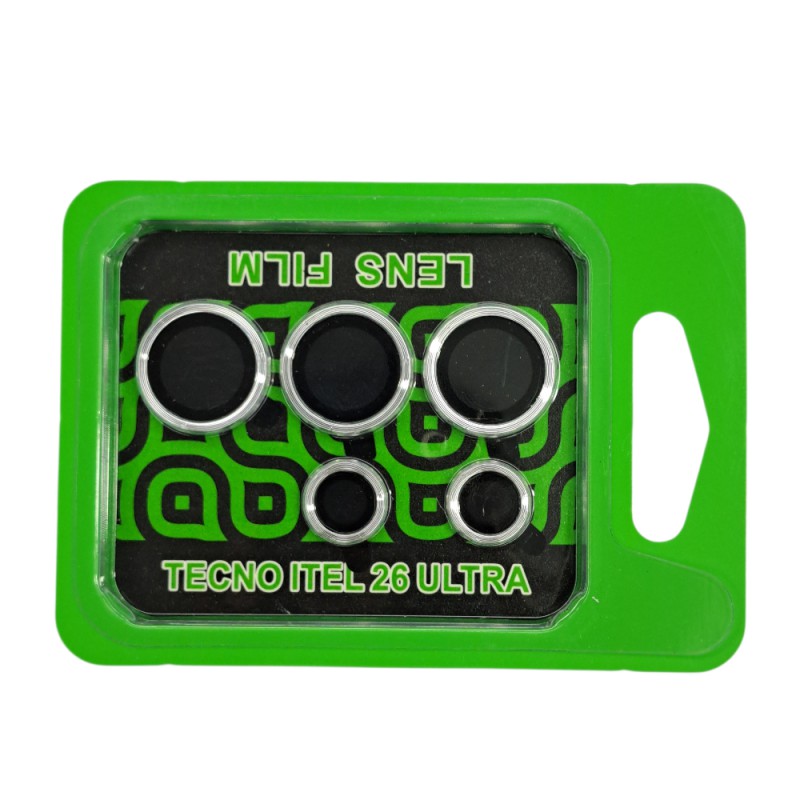 Picture of 1 Set For itel Super 26 Ultra aluminium Metal And Tempered Glass Camera Protector Ring-Silver