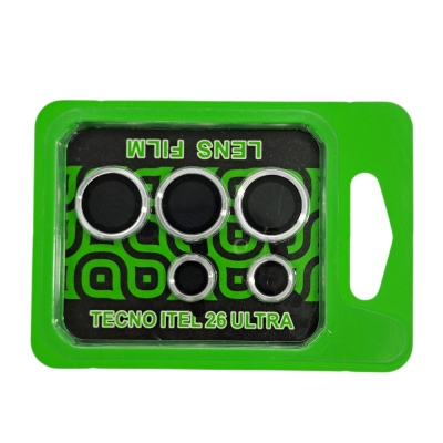 Picture of 1 Set For itel Super 26 Ultra aluminium Metal And Tempered Glass Camera Protector Ring-Silver