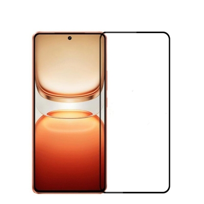 Picture of For Vivo Y300T Y200 Y31 Y31 Pro 5G 2025 Y19S Y19S Pro Y29 Y38 Y39 5G Y58 IQOO T4X T3X Z10X Z9X  Screen Protector MOFI 9H Full Glue Full Coverage High Aluminum-Silicon Glass Film - Black-VIVO Y29
