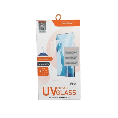 Picture of For Infinix Note 50s  Mossily Premium UV Curved Liquid Tempered Glass Screen Protector - Full Glue Protection & High Sensitivity-Infinix Note 50s
