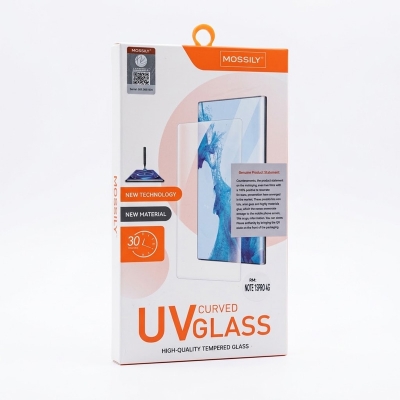 Picture of For Xiaomi Redmi Note 15 Pro  Mossily Premium UV Curved Liquid Tempered Glass Screen Protector - Full Glue Protection & High Sensitivity-Redmi Note 15 Pro