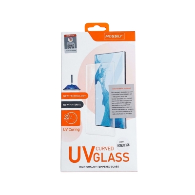 Picture of For Honor X9b  Mossily Premium UV Curved Liquid Tempered Glass Screen Protector - Full Glue Protection & High Sensitivity-Honor X9b