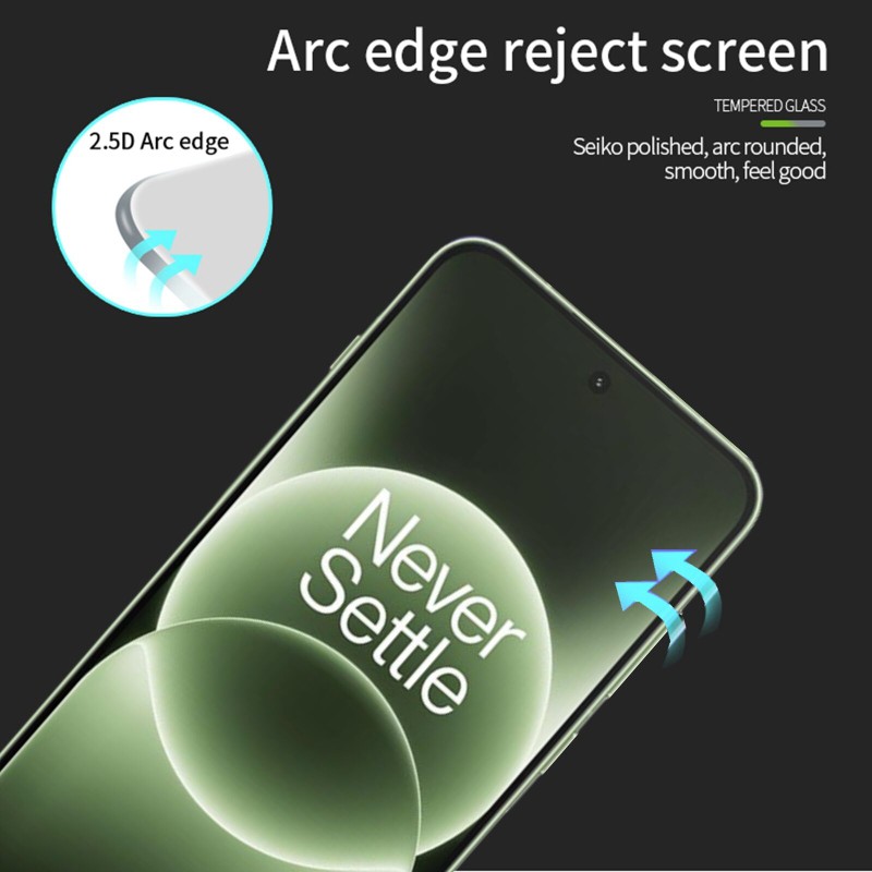 Picture of For OnePlus Ace 6T  Full Screen Protector Full Glue Secondary Hardening High Aluminium-Silicon Glass Film-OnePlus Ace 6T