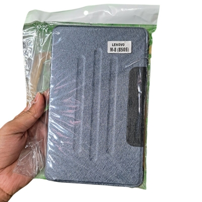 Picture of For Lenovo Tab M8 (HD) 8505 Premium Flip Protective Cover Case-Blue