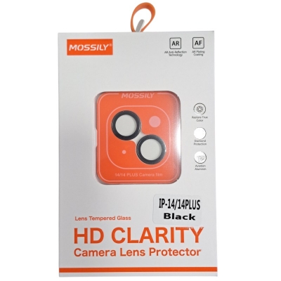 Picture of Premium HD Clarity Camera Lens Protector with Aviation Aluminum Frame - AR Coating & Diamond Protection For Apple iPhone 14 / Apple iPhone 14 Plus-Black