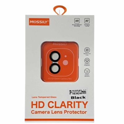 Picture of Premium HD Clarity Camera Lens Protector with Aviation Aluminum Frame - AR Coating & Diamond Protection For Apple iPhone 11 / Apple iPhone 12 / 12 Mini