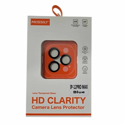 Picture of Premium HD Clarity Camera Lens Protector with Aviation Aluminum Frame - AR Coating & Diamond Protection For Apple iPhone 12 Pro Max