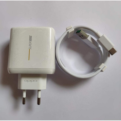 Picture of Official Oppo 65W Supervooc Flash Charger With Type-C Cable(3 Feet) - Fast Charger White,OPPO