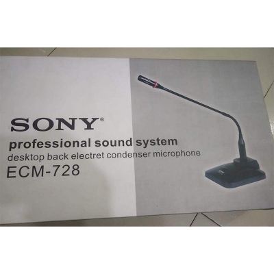 Picture of Sony ECM 728 Conference Microphone Goose neck Condenser Microphone Black