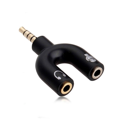 Picture of U-Shape Smartphone 3.5mm Audio Splitter For Headphone And Microphone Multicolor
