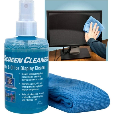 Picture of LED & LCD TV, Computer Monitor, Laptop Screen Cleaner Kit 200ml Blue