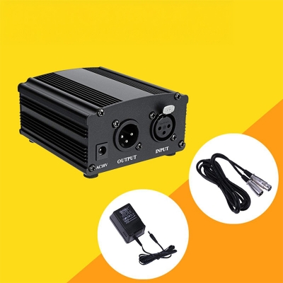 Picture of Phantom Power Supply 48V Phantom Power Supply For Condenser Microphones Studio Microphones with XLR