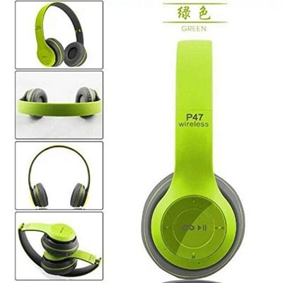 Picture of P47 - Wireless Bluetooth Headphone- Green